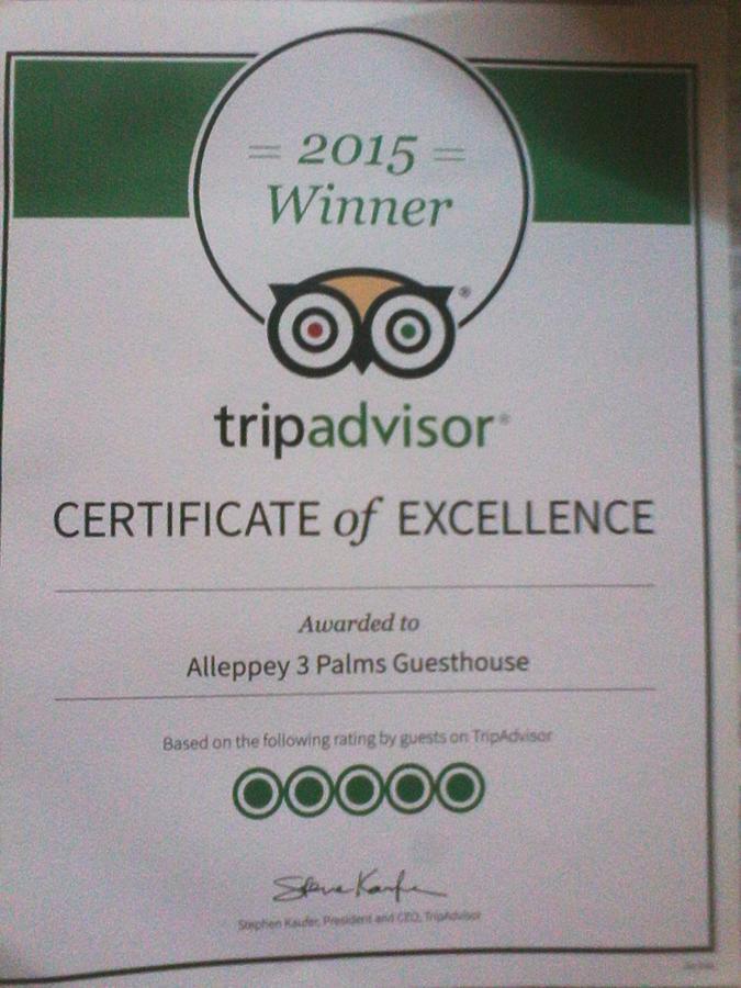 Alleppey 3 Palms Guesthouse Alappuzha Zewnętrze zdjęcie